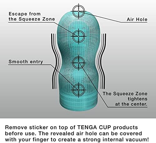 Tenga Tenga Cool Original Vacuum Cup Toc-201C Disposable Male Masturbator, Blue - Image 3