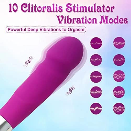 Puwcbze G Spot Dildo With 10 Vibration Mode, Clitoris Stimulation Vibrating Massager, Silicone Soft Realistic Dildo Waterproof Adult Sex Toy For Women - Image 2