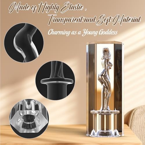 Male Masturbator Realistic Pocket Pussy Sleeve For Transparent Crystal Venus Stroker Textured Soft Stretchy Adult Men Sex Toys For Males - Image 3
