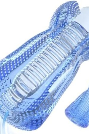 Male Masturbator, Transparent Pocket Portable 3D Faux Pussy Texture Masturbation Stimulation Penis Adult Men Sex Toys & Games