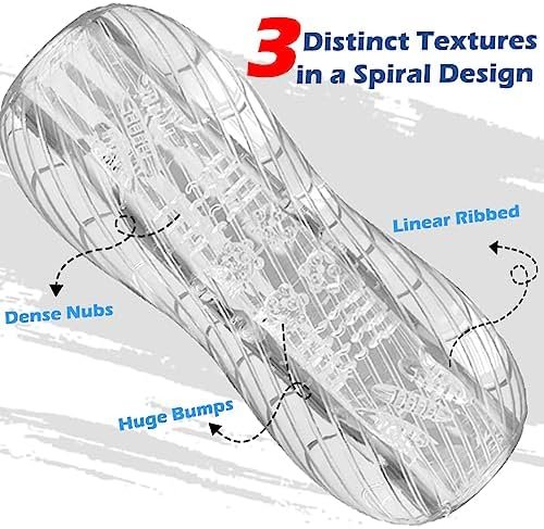 Male Stroker Sex Toys For Men, Adjustable Male Masturbator Adult Toys For Men Blowjob, Selver Men'S Sex Toys Pocket Pussies For Him, Open-Ended Penis Masturbation Sleeve Sex Toys Games - Image 3