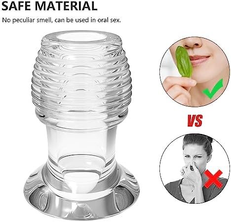 3 Piece Threaded Anal Plug For Women Adult Sex Toy For Couples Hollow Anal Toy With Lid Anal Stimulator For Women And Men Transparent Butt Plug Anal Trainer (Transparent) - Image 2