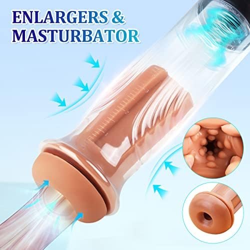 Automatic Penis Enlargement Pump For Men Erection With 3 Intensities, Male Adult Sex Toys Vacuum Sensuality Pump Penis Enlargers & Enhancer Device With A Vagina Pussy Stroker For Men Masturbation - Image 2
