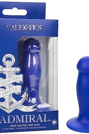 Calexotics Admiral Liquid Silicone First Mate Vibrationg Anal Plug Buttplug Vibrator - Se-6017-35-3