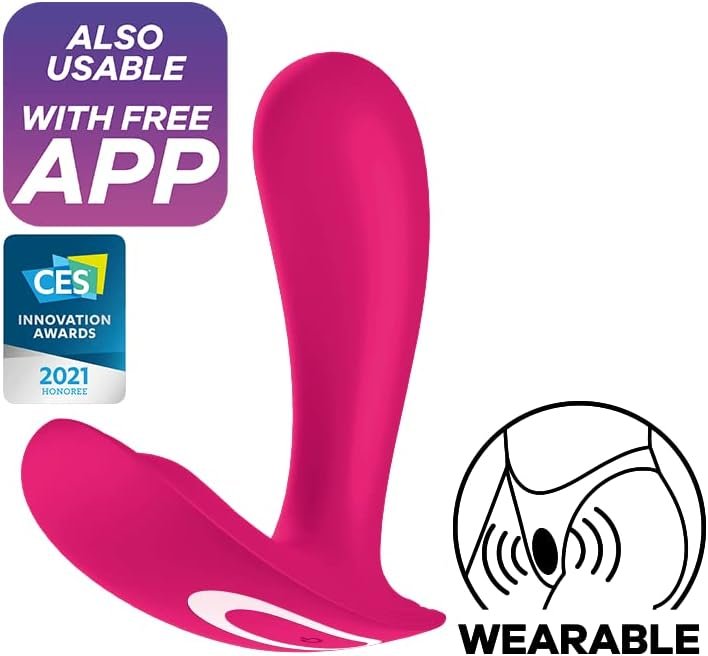 Satisfyer Top Secret Wearable Vibrator With App - Butterfly Vibrator, Panty Vibrator, G-Spot Stimulator, Sex Toys For Women - Compatible With Satisfyer App, Waterproof, Rechargeable - Image 2