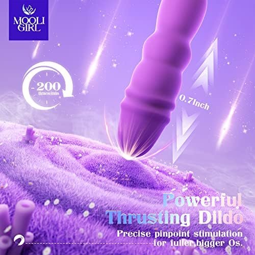 Thrusting Dildo Vibrator Adult Toys - 9 Inches Realistic Dildos Sex Toy With 9 Thrust Modes 10 Vibrations, Hands-Free Anal Clitoral G Spot Dildo Vibrators Adult Sex Toys & Games For Women Couples Fun - Image 3