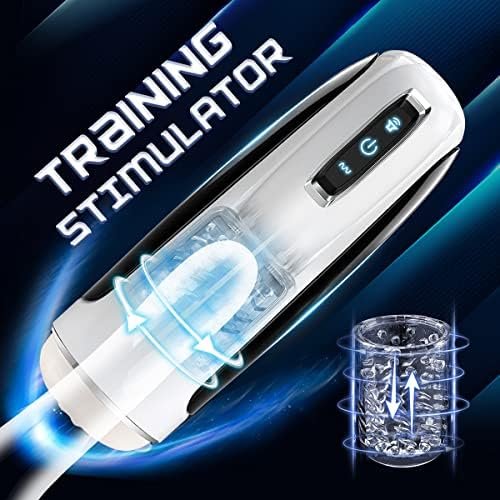 Sex Toys For Men Automatic Male Masturbator, Penis Pump With 10 Thrusting & Rotating Modes, Hands Free Pocket Pussy Male Stroker With 3D Realistic Sleeve, Adult Male Sex Toy For Men - Image 3