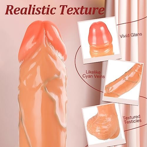Sex Machine Realistic Thrusting Dildo For Women With 10 Thrusting & Vibrating Modes, Remote Control Adult Toys & Games For G Spot Clitoral Anal Stimulation, Silicone Vibrator For Men And Couples - Image 3
