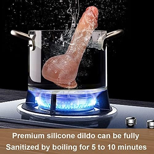 Realistic Squirting Dildo For Women, Ejaculating Penis With Strong Suction Cup For Hands-Free Play, Soft Dildo With Curved Shaft And Balls, Sex Toys For G-Spot And Anal Prostate - Image 3