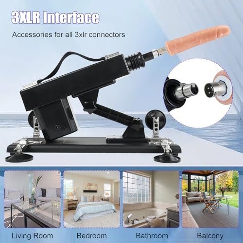 Sex Machine Thrusting Dildo Machine, Wimoso Atuomatic Sex Machines With 6 3Xlr Attachments, Adjustable Speed Max 400 Time/Min, Suction Cup Adult Toys Machine For Women And Man - Image 2