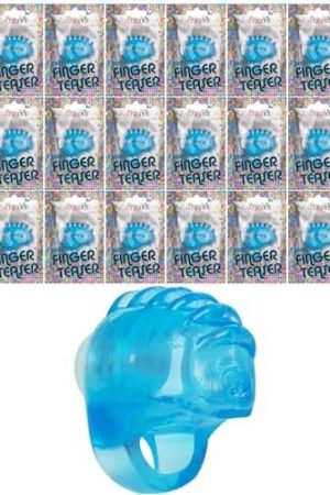 Calexotics Foil Pack Vibrating Finger Teaser (Prepack Of 24) Blue