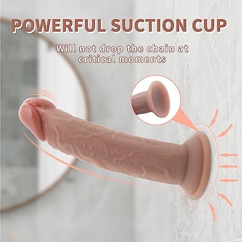 Realistic Dildo Sex Toy For Women,G-Spot Huge Silicone Dildos With Powerful Suction Cup For Hands-Free Play,8.07Inch Realistic Penis Anal Plug For Women And Couple - Image 2