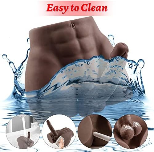 Male Life Size Sex Doll With Flexible Dildo Realistic Sex Huge Cock, 16.9Lb Torso Men Sex Dolls For Women Tight Anal Hole 8.5 In Cock For Female Masturbation, Unisex Masturbator Sex Toy For Women Gay - Image 2