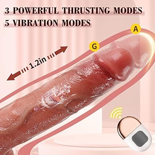 Realistic Dildo Vibrator For Women, 9.8" Vibrating Dildo For G Spot Dildo With 3 Thrusting & 5 Vibration Sex Toy For Women And Man Adult Sex Toys For Couple - Image 2