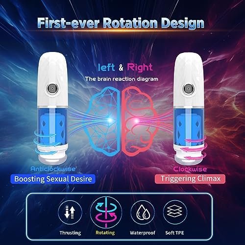 Automatic Blowjob Thrusting Rotating Sex Machine Male Masturbator, Adult Sex Toys For Men, Men'S Sex Toy Stroker Penis Vibrator, Hands Free Masturbators Pocket Pussy For Men Masturbation Pleasure - Image 3