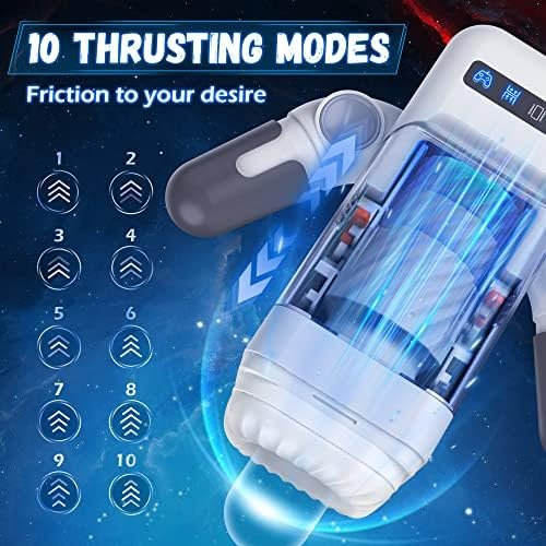 Amovibe Automatic Male Masturbators Cup With 10 Thrusting & Vibration Modes, Sex Toys With Heating Function, Toys For Mens Sex Pleasure With Phone Holder - Image 3