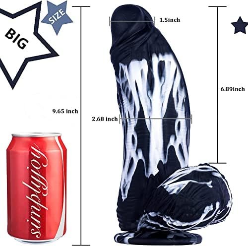 2.68'' Diameter Huge Thick Dildo, 10 Inch Monster Silicone Big Dildo With Strong Suction Cup For Hands-Free And Anal Play, G-Spot Dildo Dragon Huge Dildos Penis Anal Sex Toys For Women/Men/Couples - Image 2