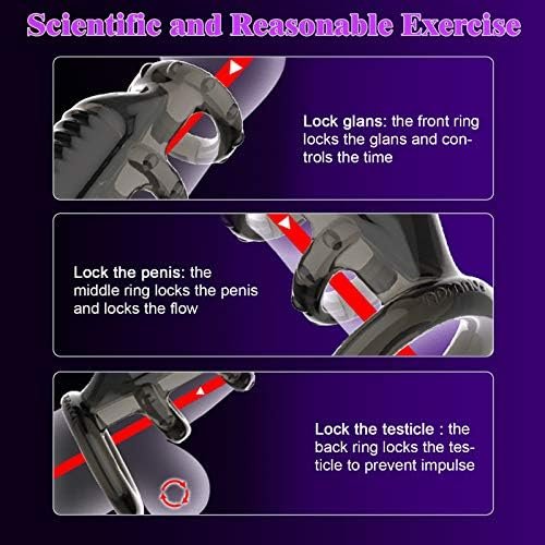 Aprobdsm 4 Ring Innovative Cock Ring Penis Ring For Men, Ultra Soft Stretchy Vibrating Penis Ring, Sex Toy Rings For Lasting Longer, Harder, Stronger Erection Pleasure Delay Ejaculation - Image 3