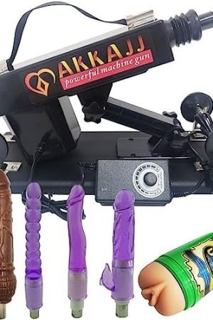 Automatic Telescopic Machine Adjustable Sex Pumping Machine For Singles And Couples For Men Lady Thrust Machine For Women With Attachments Black