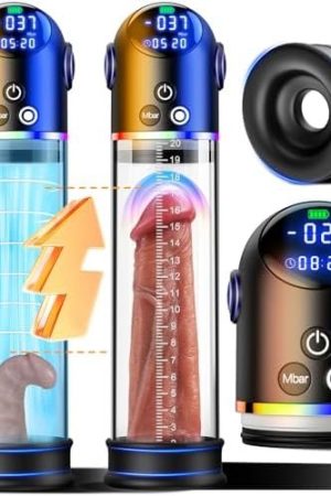 Electric Penis Pump Sex Toy - Automatic Dick Pump Enlargement Extension With 4 Suction Modes Digital Display Penis Enlarger Cock Vacuum Pumps For Ed Penis Stronger Trainer,Adult Sex Toys For Men Gift