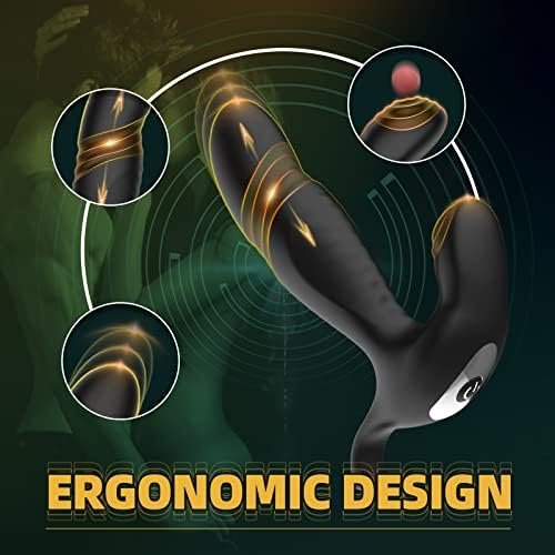Thrusting Anal Vibrator,Prostate Massager With 10 Vibration 10 Thrusting Modes For Male Pleasure,Remote Controlled Clitoris G Spot Stimulator Adult Sex Toys For Men Women Couples Hands-Free Play - Image 3