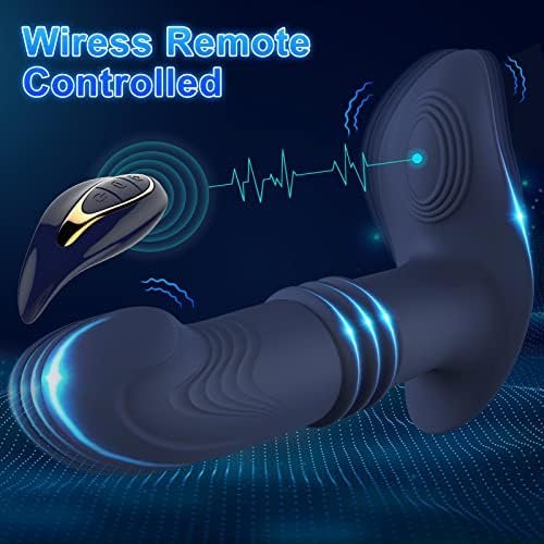 Thrusting Prostate Massager Anal Vibrator For Men'S, Male Anal Sex Toys For Men - Vibrating Anal Butt Plug Toy For Women,10 Thrusting & Vibrations, Remote Control, Waterproof - Image 3