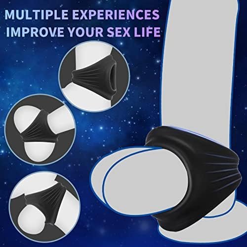 3 In 1 Penis Ring For Men, Ultra Soft Premium Silicone Cock Ring, Longer Harder Stronger , Long Lasting Men Sex Toy, Sex Toy For Couple. - Image 3