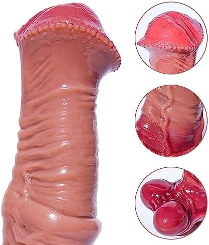 Realistic Horse-Shaped Dildo - 9.6-Inch Big Dildo With Lifelike Texture And Design, Body-Safe Silicone, Thick Suction Cup Base For Hands-Free Pleasure - Large Adult Toy For Exploration And Fantasy. - Image 3