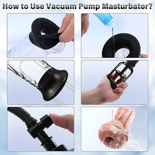 Penis Vacuum Pump With Pocket Pussy, Manual Male Masturbator Cup Penis Enlargement Extend Pump, Penis Enlarge Air Pressure Device For Men Stronger Bigger Erections, Adult Male Sex Toys For Men - Image 3