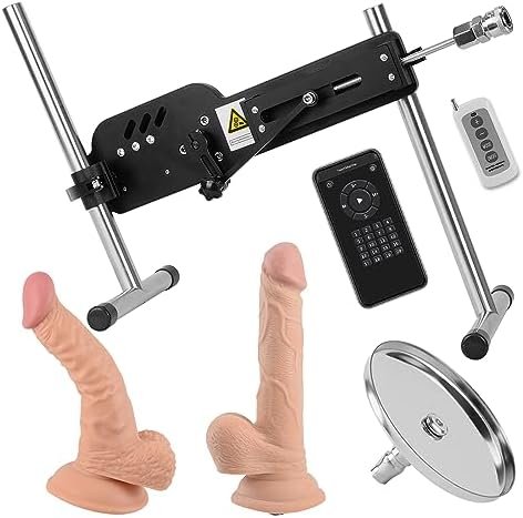 Thrusting Sex Machine, Automatic Dildo Machine For Women And Men, Adjustable Adult Sex Toys With Attachments (9 Piece Set)