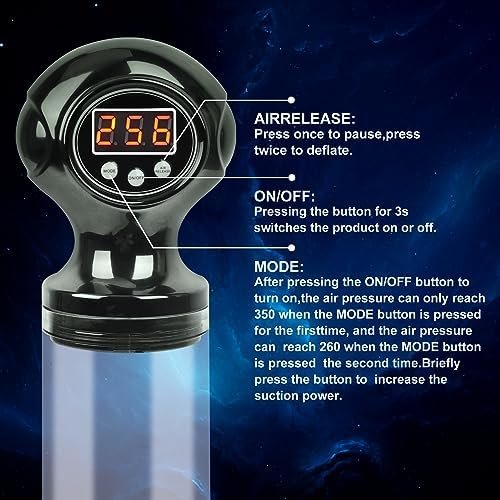 Automatic Precision Electric Penis Pump - Penis Enlargement Pump With Lcd Gauge,Male Sex Toy With 4 Suction Intensities Rechargeable Vacuum Pump Adult Sex Toy For Men Masturbation - Image 3