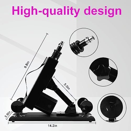 Jesskylove Sex Machine With 3Xlr Connector Suction Cup, Automatic Sex Machines Adult Sex Toys Adjustable Thrusting Dildo Machine With 5 Attachments - Image 2