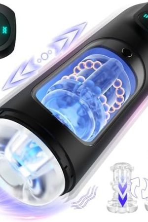 Sex Toy For Men Male Masturbator - Adult Toys Male Sex Toys For Men Pocket Pussy, Male Masturbators 8 Vibrating & 8 Thrusting & Lcd Display, Penis Pump Sex Machine Male Stroker Adult Sex Toys & Games