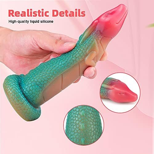 Dragon Realistic Dildo Liquid Silicone G Spot Stimulation Dildos With Powerful Suction Cup For Hands-Free Play Anal Plug Prostate Massager Adult Sex Toy - Image 3