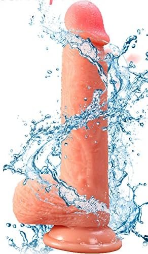 Realistic Penis For G-Spot Stimulation Dildos Anal Sex Toys For Women And Couple 7.2 In，Realistic Dildo For Beginners Lifelike Huge Silicone Dildo, With Strong Suction Cup For Hands-Free Play.