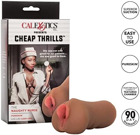 Calexotics Cheap Thrills The Cheerleader - Travel Sized Male Masturbator - Silicone Masturbation Sleeve – 5 Inch Adult Male Sex Toy - Ivory - Image 3