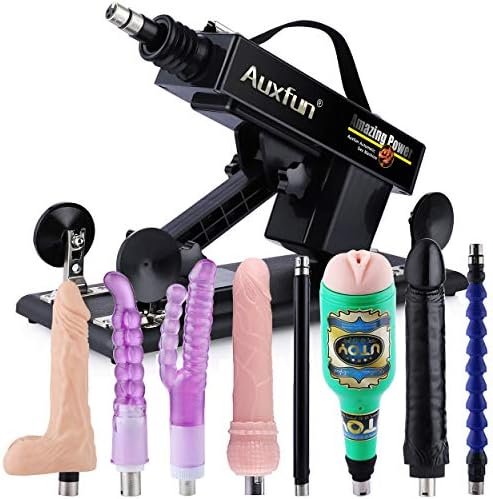Hismith Adjustable Sex Machine, 3Xlr Connector Love Machine Male And Female Masturbation Thrusting Fucking Machine Pumping Gun With 8 Attachments
