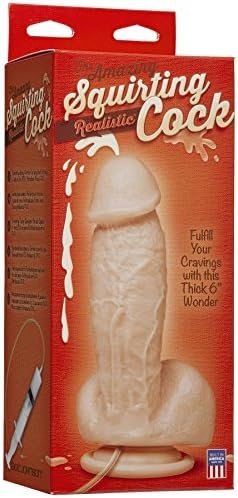 Doc Johnson The Amazing Squirting Realistic Cock With 1 Oz. Bottle Of Splooge Juice - Vanilla - Image 2