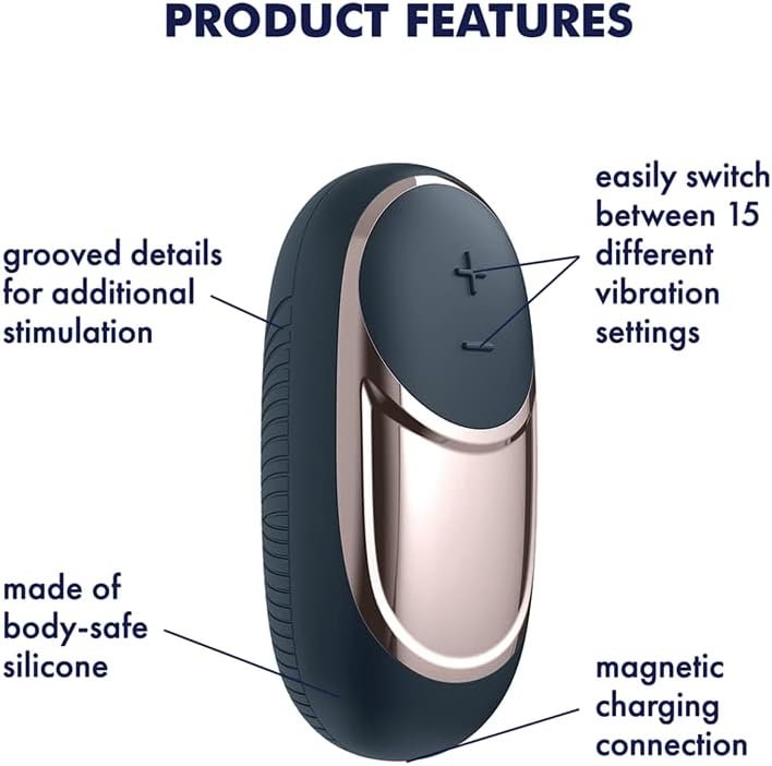 Satisfyer Dark Desire Lay-On Vibrator - Powerful Vibrating Clitoral Stimulator, Personal Massager For Stimulation Of Clitoris And Erogenous Zones - Soft Silicone, Waterproof, Rechargeable - Image 2