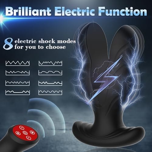Anal Toys Vibrating Butt Plug, Large Anal Plug Vibrator With 8 Electric Shock & Vibrations, Anal Dilator Remote Control Vibrators, Prostate Vibrator Expanding Anal Sex Toys For Gay, Men & Women - Image 3
