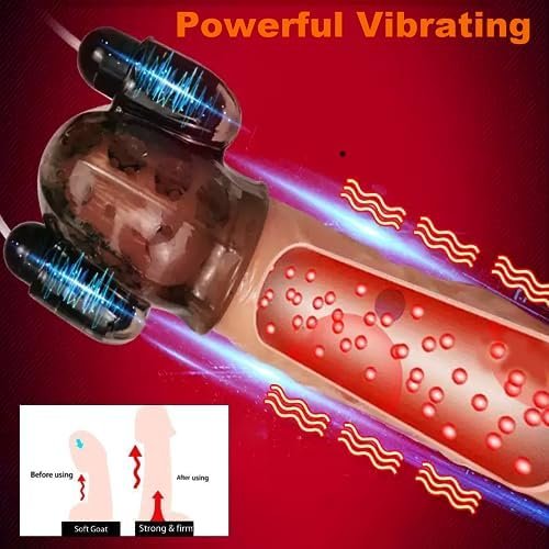 Penis Pump Vibrator Male Sex Toys - Male Vibrator Vibrating Penis Sleeve Penis Extender Glans Trainer Sex Toys For Men, Mens Vibrator Cock Sleeve Sex Novelties Penis Vibrator For Men Adult Sex Toys - Image 3