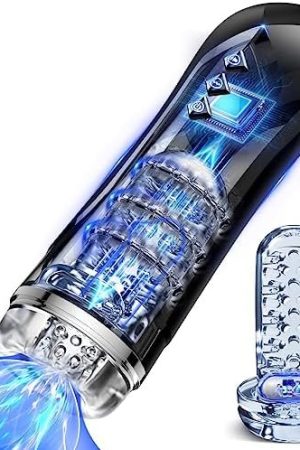 Automatic Male Masterburbater Sex Toys - Male Masturbator With 7 Thrusting & Vibration, Hands Free Blowjob Machine For Penis Stimulation, Male Auto Stroker Realistic Sleeve Sex Machine Sex Toy For Men