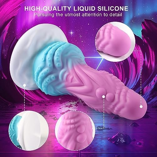 Realistic Dragon Dildo, Thick Huge Monster Dildo With Strong Suction Cup, Silicone Anal Plug Sex Toys For Men And Women,8.3In- Big Size - Image 2
