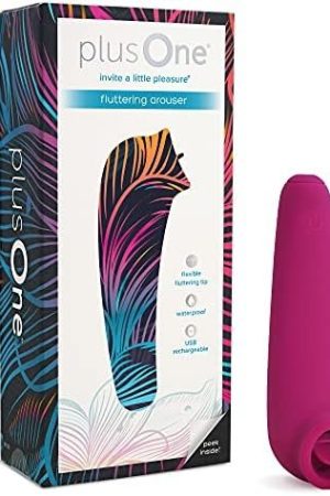 Plusone Fluttering Arouser Clitoris Vibrator For Women - Made Of Body-Safe Silicone, Fully Waterproof, Usb Rechargeable - Tongue Licking Vibrator With 10 Vibration Settings
