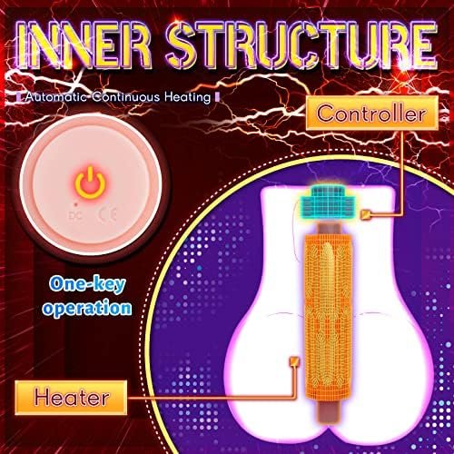 Automatic Male Masturbator Adult Toys Heating Function Realistic Textured Pocket Vagina Pussy 1.76Lb Weight Man Sex Toys With 7 Vibration Modes Adult Sex Toys Games Flesh Color Jnx - Image 3