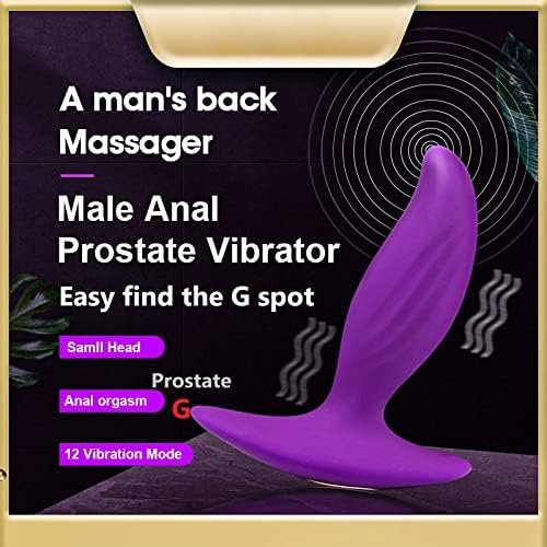 Anal Wearable Vibrators With 12 Modes For Male Masturbation Personal Massager Butt Plugs G Spot Vibrator Adults Sex Toys For Men Women And Couples, 3.8*3.3*1.5 Inch, Purple, 1 Count - Image 3