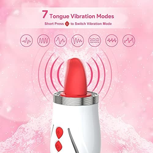 Begonia Angel Rose Toys For Women Sucking Vibrator With Tongue Rechargeable Clitoral Nipple Stimulator Adult Sucker Sex Toy (Short Tongue) - Image 3