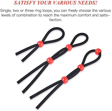 Utimi Adjustable Cock Ring Set Love Rings Basic Penis Ring Sex Toys, 3 Pcs - Image 3