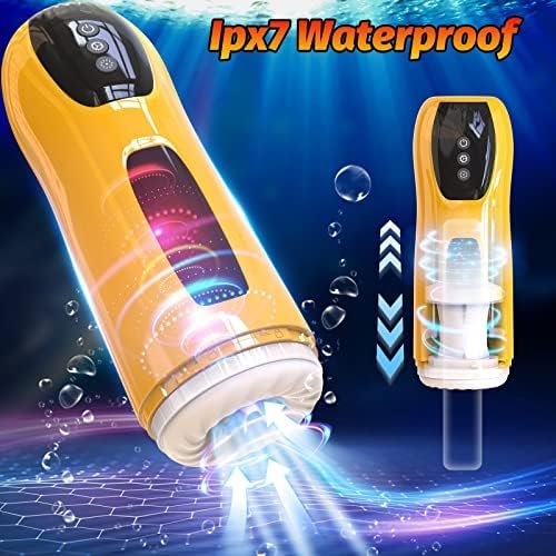 Automatic Male Masturbators Cup, Electric Pocket Pussy Penis Stroker With 7 Thrusting 7 Vibrating, Realistic Textured Male Masturbator Penis Stimulator, Waterproof Adult Male Sex Toys For Men Pleasure - Image 3