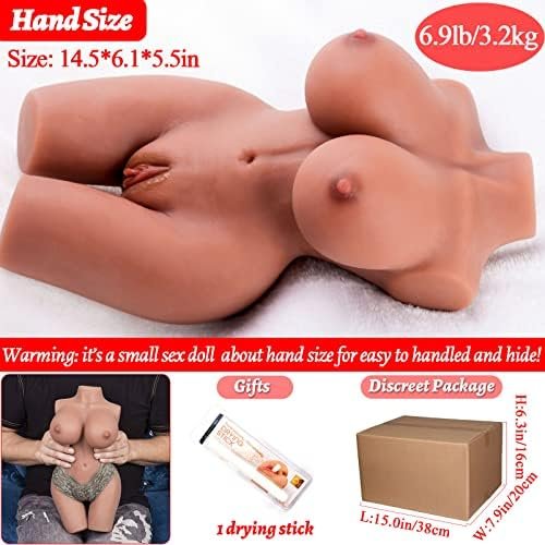 Lifelike Sex Doll Big Butt Sex Doll With Boobs,Tight Pussy,Vagina Sex Doll Body Silicone Dolls For Real Sex Realistic Sex Doll Male Masturbator Butt Toy Ass Sex Doll Female Sex Torso For Men Adult 7Lb - Image 3